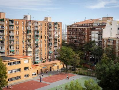 Viviendas del barrio de Sant Andreu, en Barcelona, el pasado octubre.
