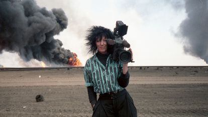 La camarógrafa Margaret Moth, en una imagen del documental.