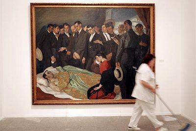 <i>La muerte del torero</i> (1912), óleo sobre lienzo, 219 x 274 cm.