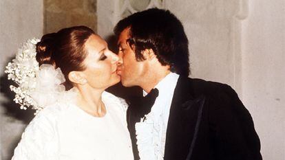 Rocío Jurado y Pedro Carrasco el día de su boda, en Chipiona, en 1976.