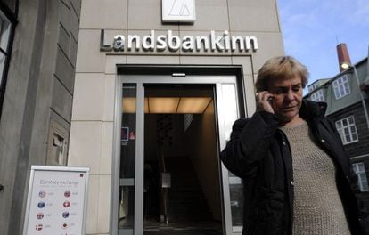 Una foto tomada en 2008 de una ofcina del Landsbanki, el segundo mayor banco del pa&iacute;s.