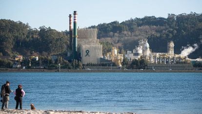 Vista de la planta de Ence en Pontevedra.