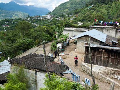 Vista de la comunidad nahuatl de Atla en la Sierra Norte de Puebla