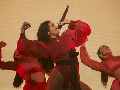 Rosalía actúa este sábado y el domingo en el Palau Sant Jordi de Barcelona, el miércoles lo hará en el WiZink Center de Madrid.