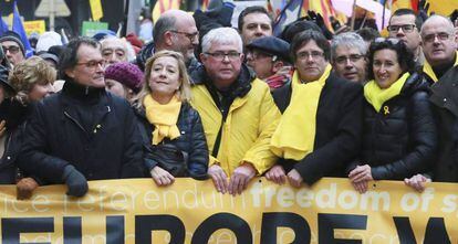 Manifestaci&oacute;n independentista en Bruselas