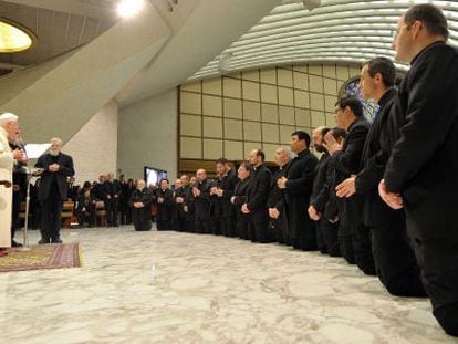 Recepción de Benedicto XVI a miembros de Camino Neocatecumenal (los kikos).