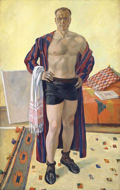 La fundación Juan March acoge la exposición <i>Una vanguardia para el proletariado</i>, una retrospectiva del principal representante del realismo socialista soviético, Aleksandr Deineka (1899-1969). El artista se retrató en este cuadro de 1948.