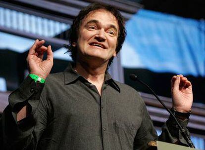 Quentin Tarantino durante la clausura del festival de Sundance