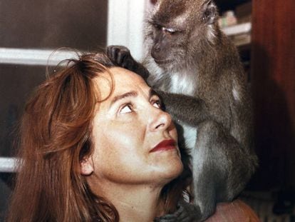 En un momento del documental, el mono busca en la cabeza de Julita a ver si esta tiene pájaros rondando por ahí.