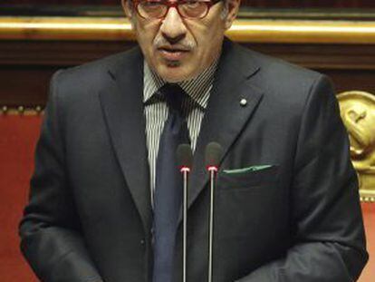 El ministro del Interior de Italia, Roberto Maroni.