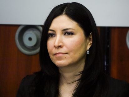 Victoria Rodríguez en abril de 2023, en Ciudad de México.