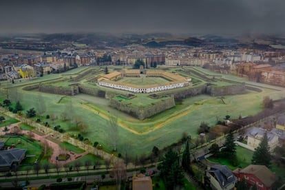 Vista área de la Ciudadela de la localidad oscense.