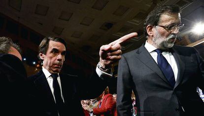 Jos&eacute; Mar&iacute;a Aznar i Mariano Rajoy.