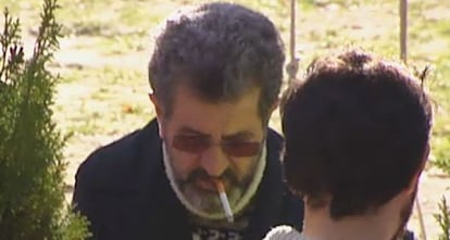 Miguel Rosende, tras su detención en Collado-Villalba