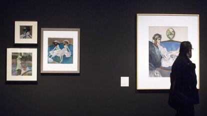 Quatre de les obres de Xavier Gosé que es poden veure al MNAC.