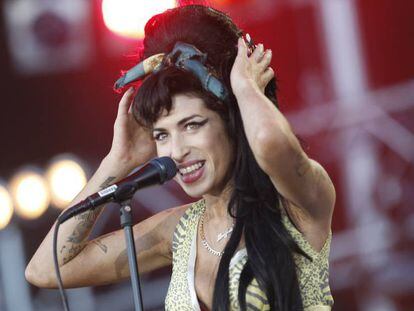Concierto de Amy Winehouse en el Rock in Rio de Madrid en 2008.