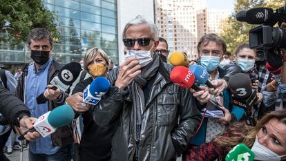 El autodenominado 'yonki del dinero', Marcos Benavent, a su llegada a los juzgados de Valencia el 27 de octubre.