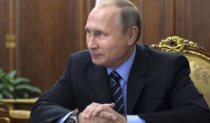 El presidente ruso, Vladímir Putin, en el Kremlin, este martes.