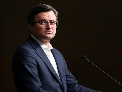 El ministro de Exteriores ucranio, Dmitro Kuleba, el 10 de marzo en la ciudad turca de Antalya.