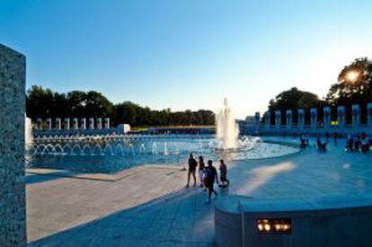 Monumento a la Segunda Guerra Mundial, en el National Mall, en Washington.