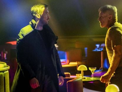 Ryan Gosling y Harrison Ford, en 'Blade Runner 2049'.