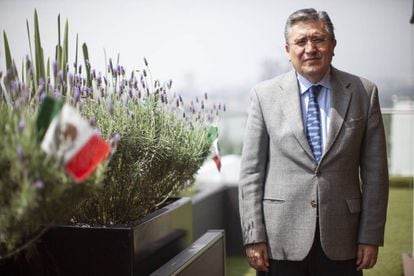 Luis Raúl González, en la sede de la CNDH hace dos semanas.