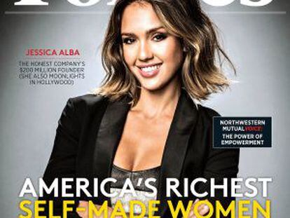Jessica Alba en la portada de 'Forbes'