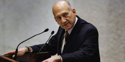 El ex primer ministro Ehud Olmert en marzo de 2009.