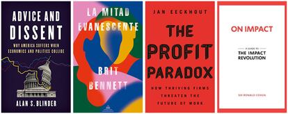 Libros recomendados por José Luis Escrivá, Reyes Maroto, Pablo Hernández de Cos y Rodrigo Buenaventura.