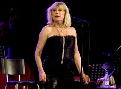 La inglesa Marianne Faithfull durante su actuación en La Mar de Músicas.