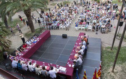 Pleno inaugural del consejo de distrito de Nou Barris.