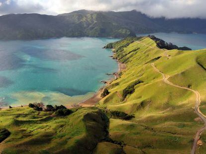Bahías de Marlborough Sounds (Nueva Zelanda). 
 