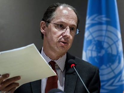 El relator de la ONU, Pablo de Greiff, en 2019.