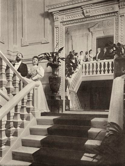 Staircase of the house of the counts of Esteban Collantes.