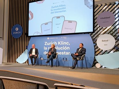 Vicente Cancio (Zurich), Sofía Benjumea (Google for Startups) y Stefano de Liguoro (Klinc)