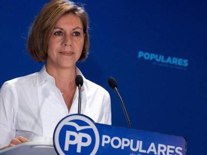 La presidenta del PP de Castilla-La Mancha, María Dolores de Cospedal.