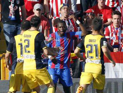 Diop, tras ser insultado desde la grada en el partido ante el Atlético.