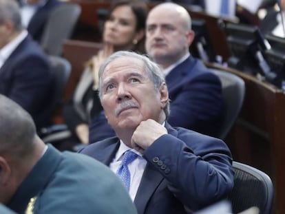 Guillermo Botero, este martes en el Senado de Colombia.