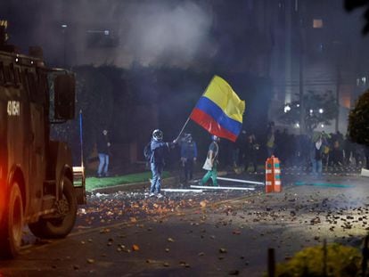 Una protesta en Bogotá, en noviembre de 2022.