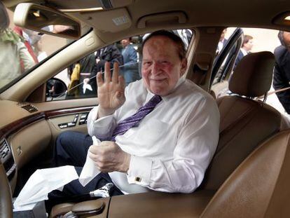 Sheldon Adelson durante una visita a Madrid en octubre de 2012. 