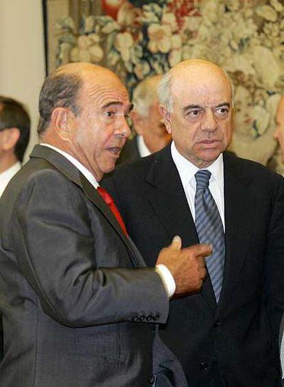 Emilio Botín y Francisco González, presidentes de Banco Santander y BBVA, respectivamente.