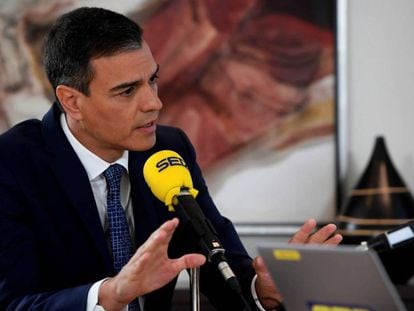 Pedro Sánchez durante una entrevista en la cadena SER, en una imagen de archivo. En vídeo, las declaraciones de Sánchez.