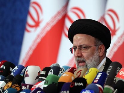 El presidente de Irán, Ebrahim Raisi, en Teherán en junio de 2021.