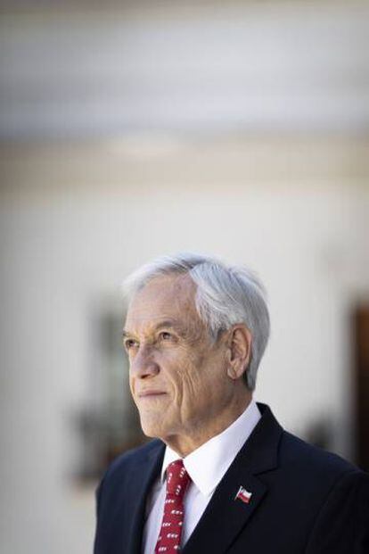 Piñera, el jueves pasado en La Moneda.