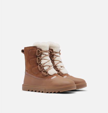 Desearás que nieve para ponerte estas botas con forro micropolar y empeine de borreguito y con un exterior totalmente impermeable. Son de Sorel y tienen un precio de 189,99 euros.
