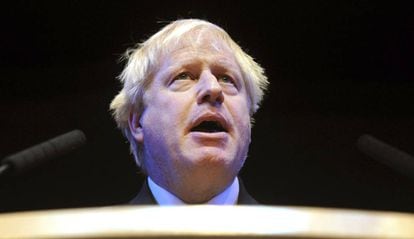 El conservador, Boris Johnson, en Birmingham (Reino Unido), el pasado 2 de octubre.