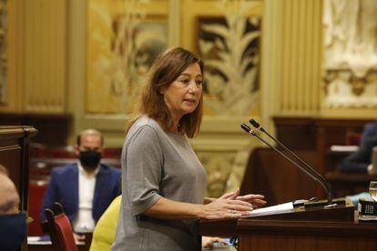 La presidenta del Govern, Francina Armengol, en el debate de política general 2020.