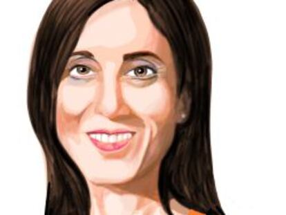 Caricatura de Pilar López Álvarez, nueva presidenta de Microsoft España.