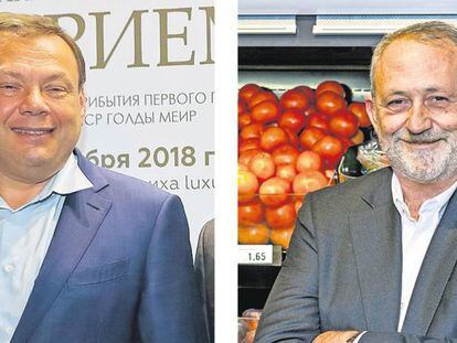 Mijail Fridman, fundador de Letterone, fondo con el 29% de Dia, y Borja de la Cierva, consejero delegado del grupo de supermercados. 