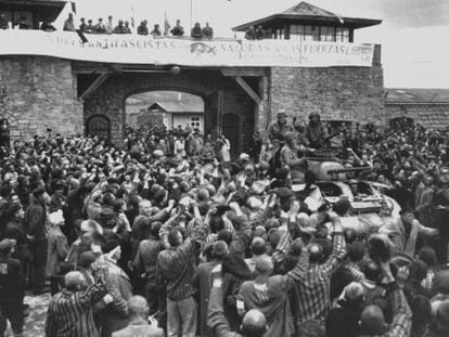 Liberaci&oacute;n de los prisioneros del campo de concentraci&oacute;n de Mauthausen.